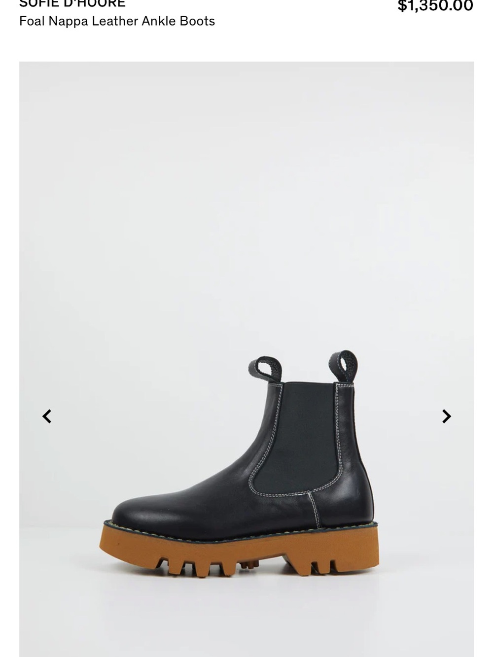 Sofie D’Hoore Black Leather Chelsea Boots Made in Italy